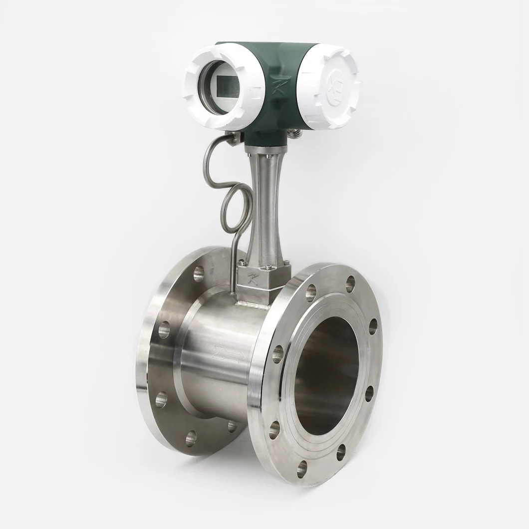 Vortex Flow Meter, Flange Connection, Thread Connection, Clamp Connection and Insert Connection. High Precision Large Diameter Can Be Customized CE