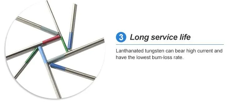 TIG Welding Lanthanated Tungsten Electrode Wl10 Wl15 Wl20 150/175mm