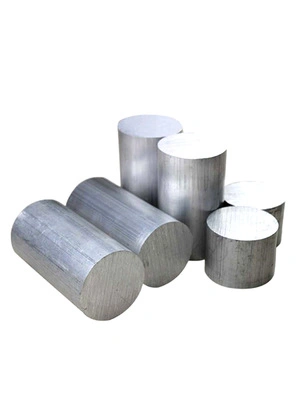 Le barre di alluminio ad alta purezza di vendita calda 6063 6061 7075 possono essere tagliate in fabbrica.  Vendita diretta di tondini per materiali edili in stock